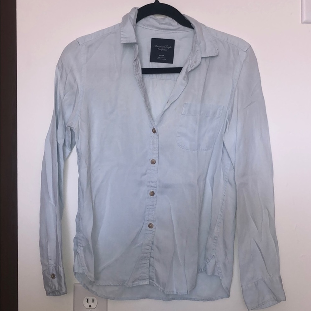 American Eagle.  Light jean long sleeve.